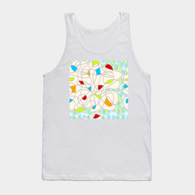 Chaotic pattern Tank Top by ilhnklv